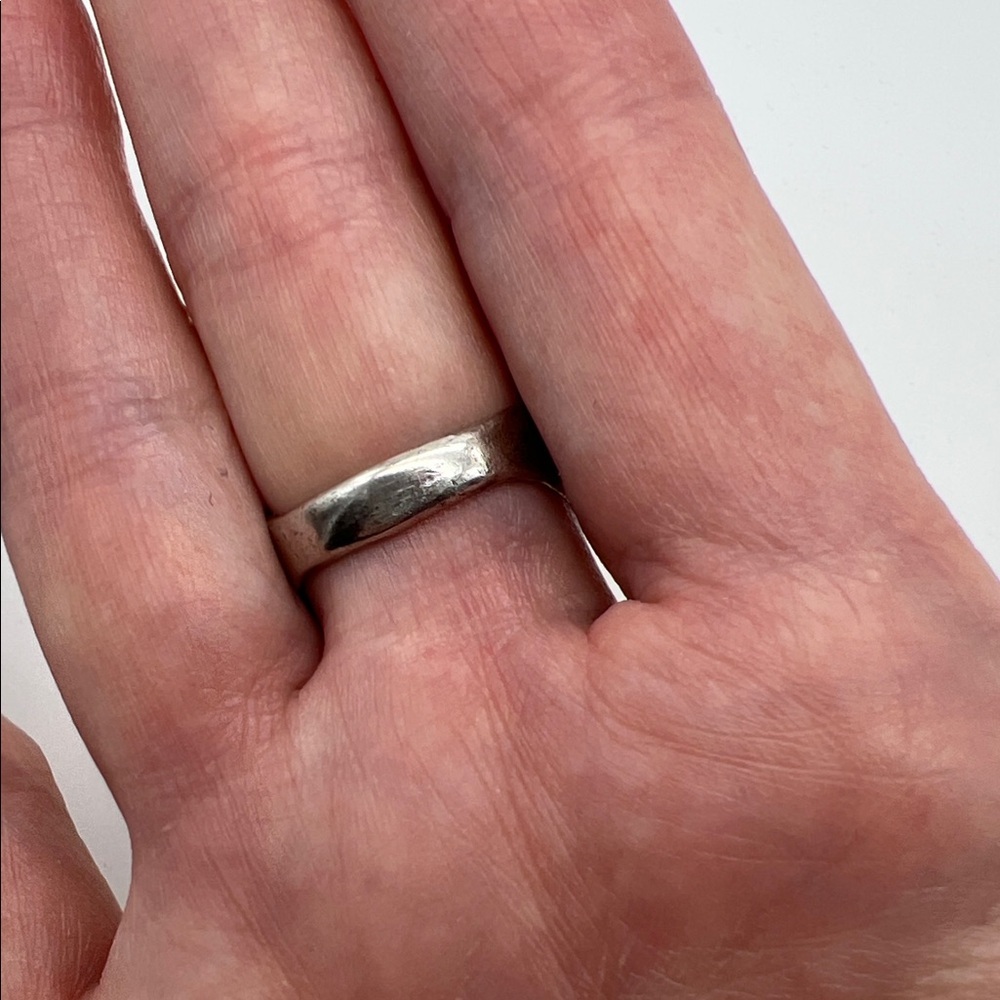 Artisan 925 Silver Ring with Turquoise Stone, Size 8 - Picture 3 of 15